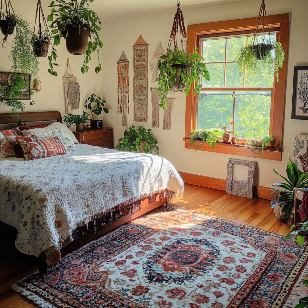 farmhouse vintage bedroom 59