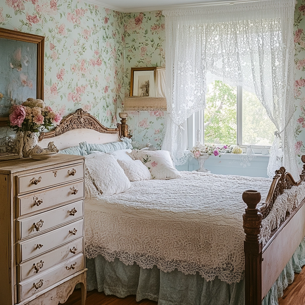 farmhouse vintage bedroom 6
