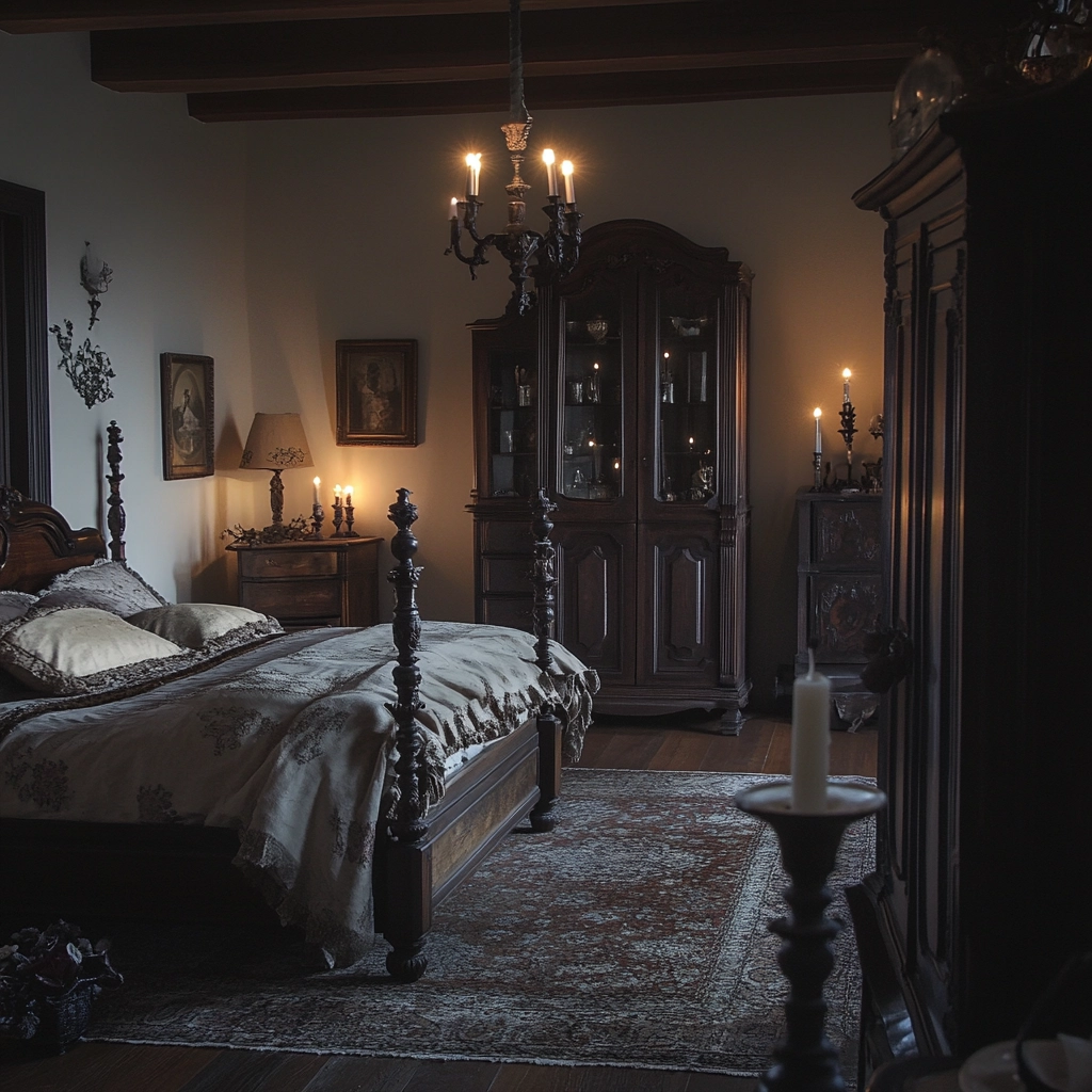 farmhouse vintage bedroom 62