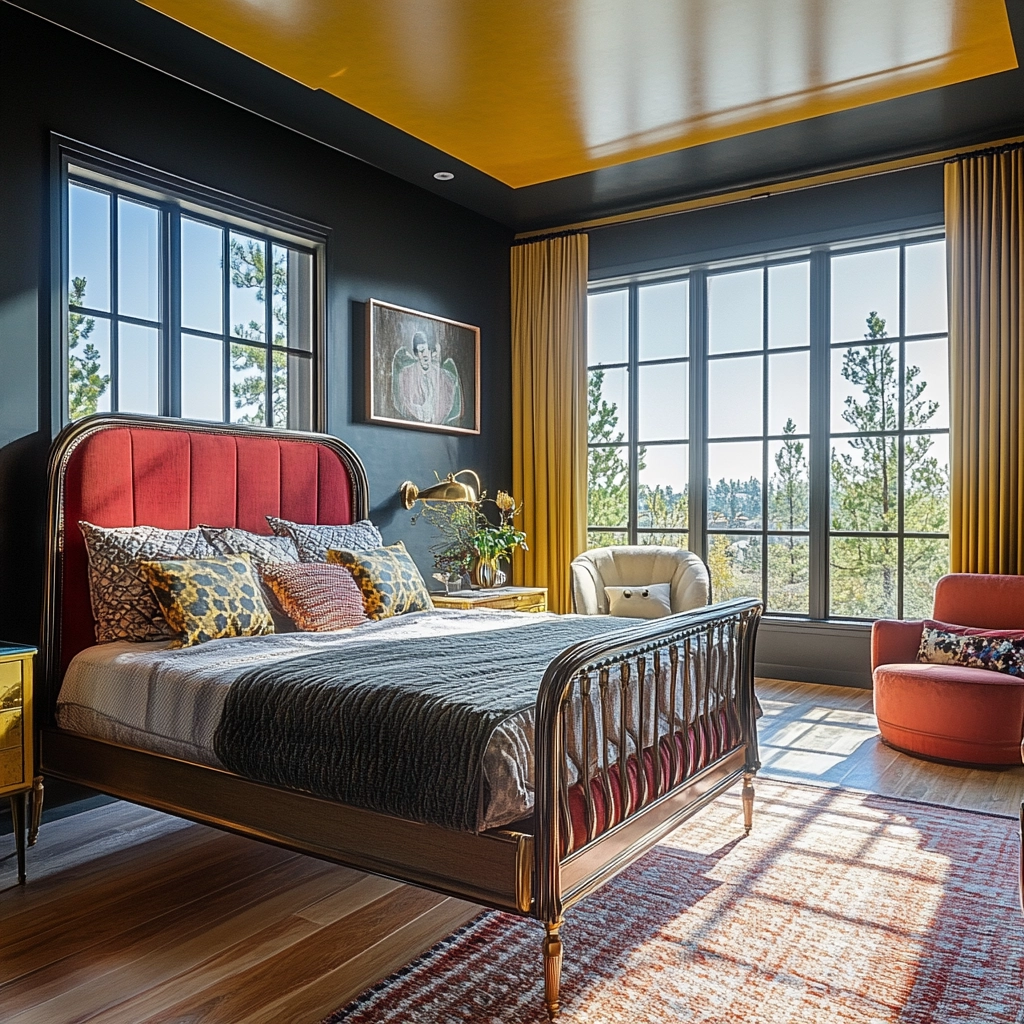 farmhouse vintage bedroom 67