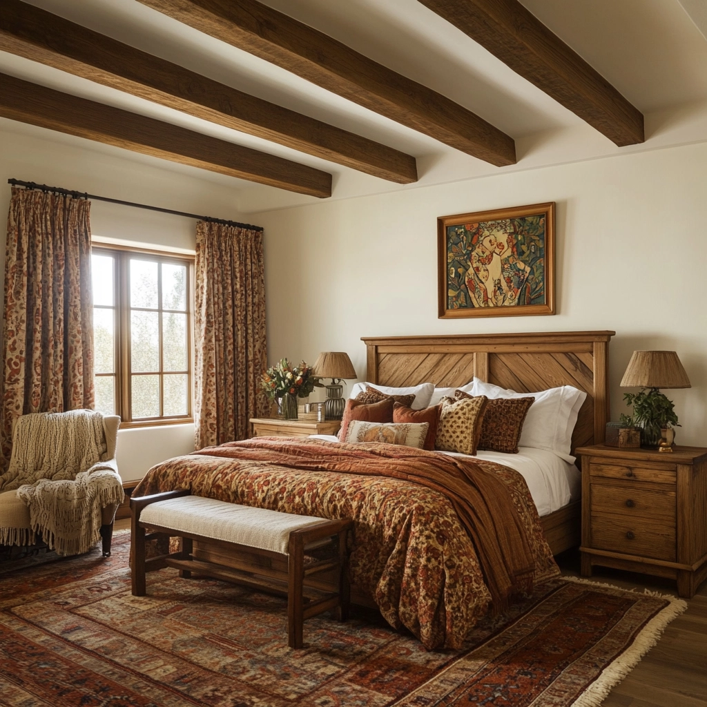 farmhouse vintage bedroom 71