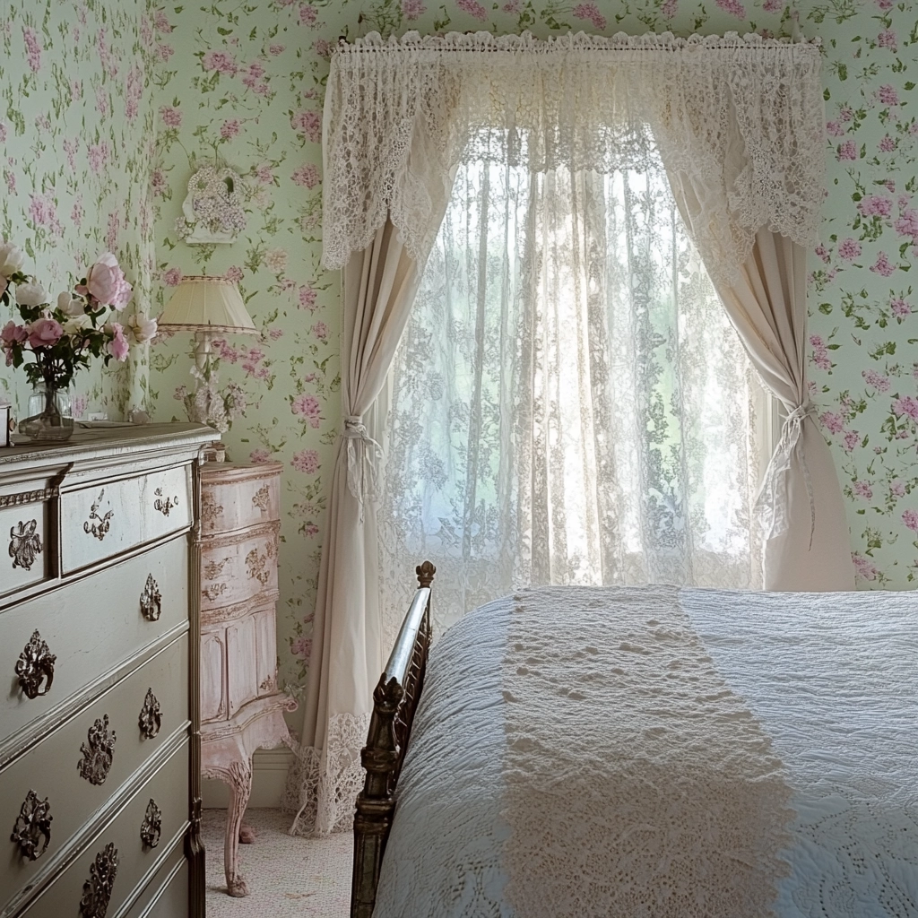 farmhouse vintage bedroom 8