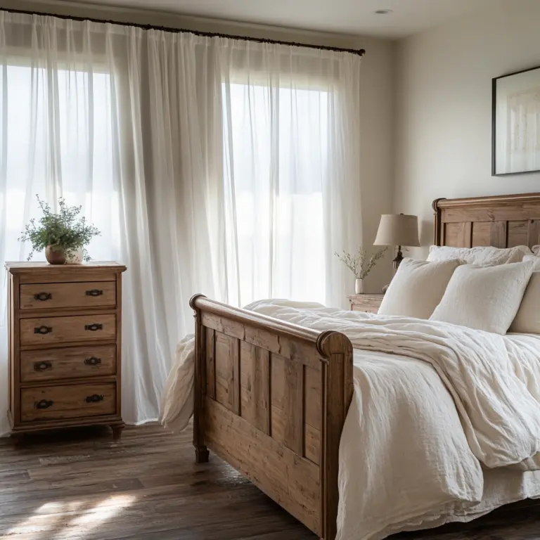 farmhouse wallpaper bedroom 1
