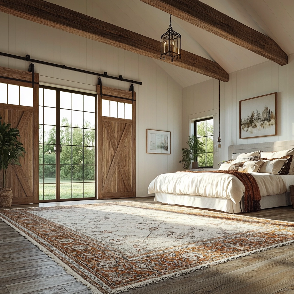farmhouse wallpaper bedroom 10