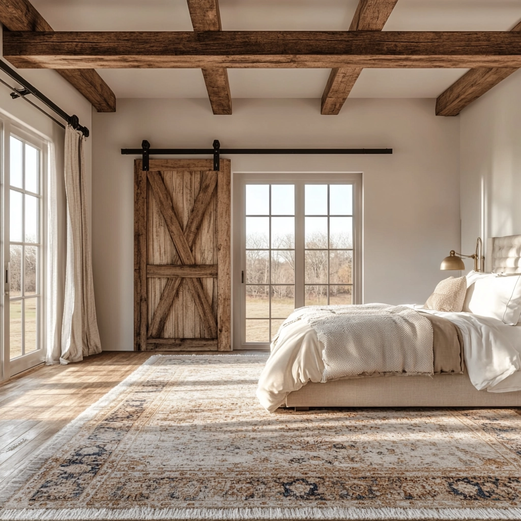 farmhouse wallpaper bedroom 12