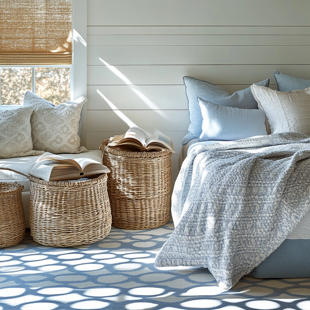 farmhouse wallpaper bedroom 13