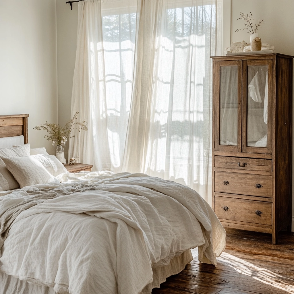 farmhouse wallpaper bedroom 2