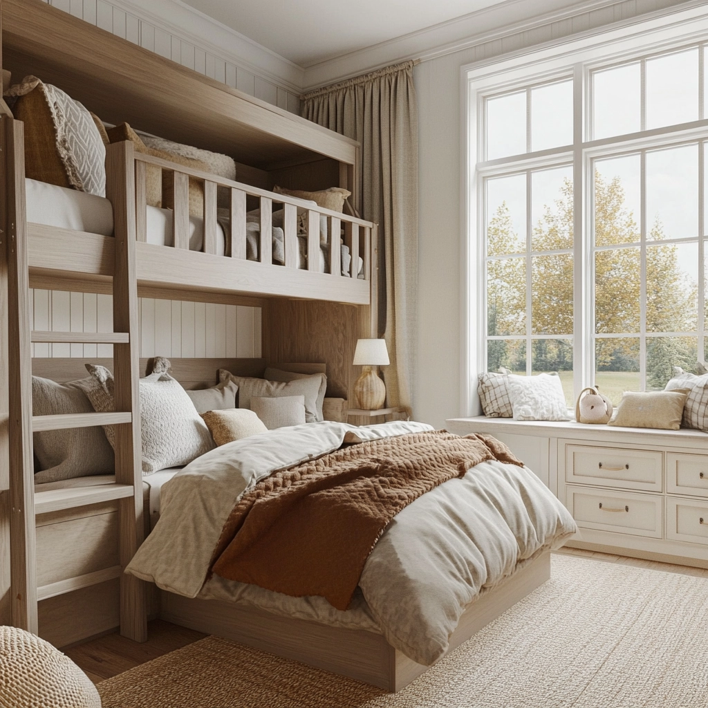 farmhouse wallpaper bedroom 27