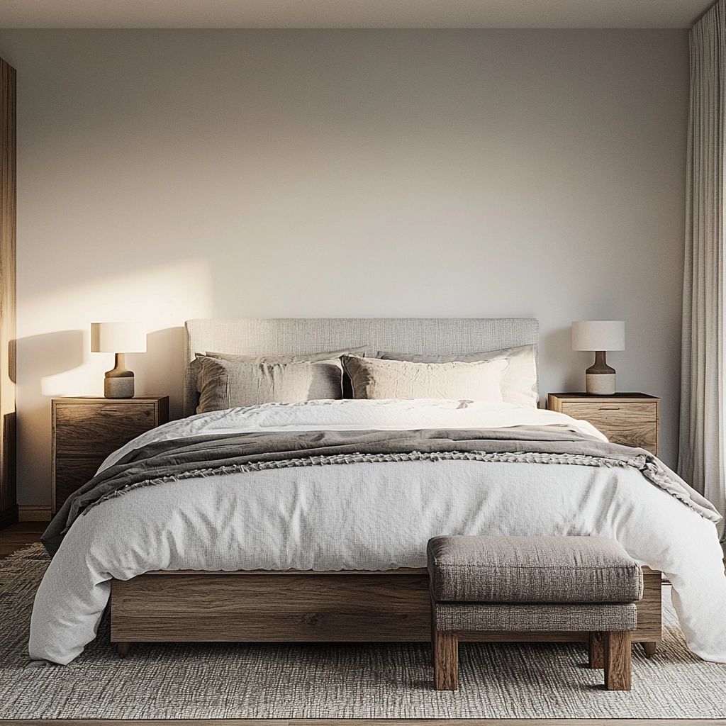 farmhouse wallpaper bedroom 29
