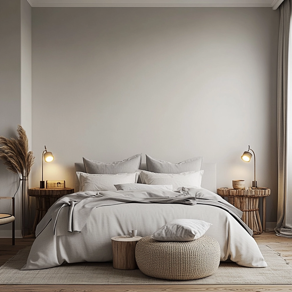 farmhouse wallpaper bedroom 32
