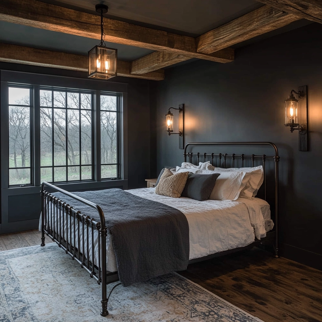 farmhouse wallpaper bedroom 42