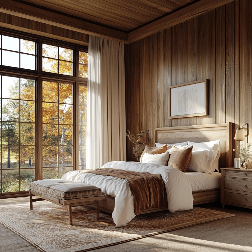 farmhouse wallpaper bedroom 64