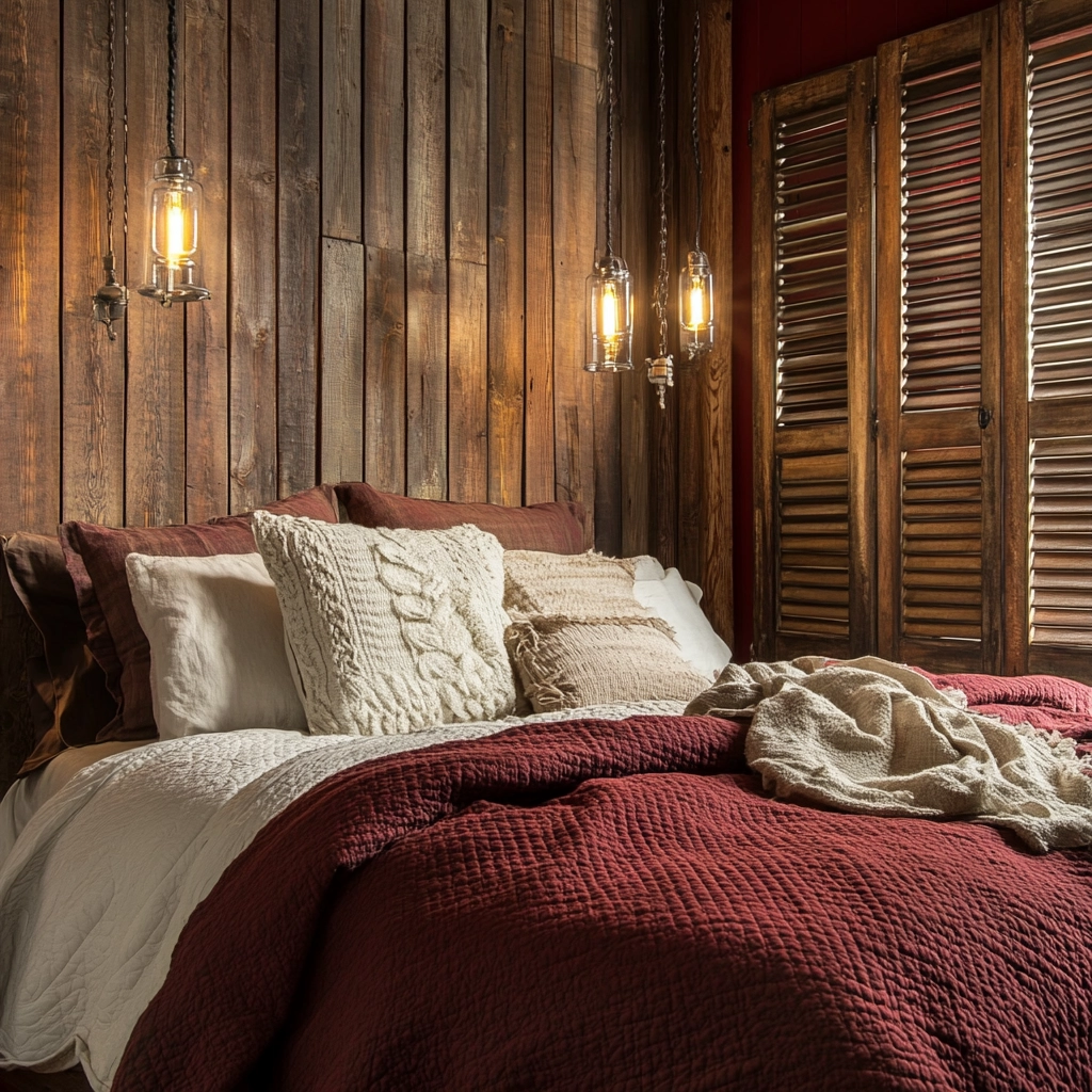 farmhouse wallpaper bedroom 73