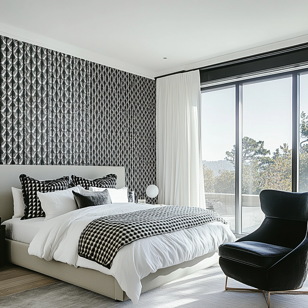 farmhouse wallpaper bedroom 77