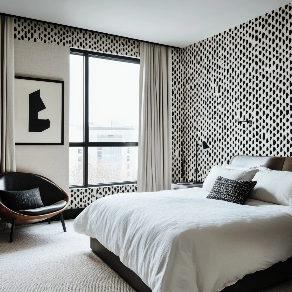 farmhouse wallpaper bedroom 80