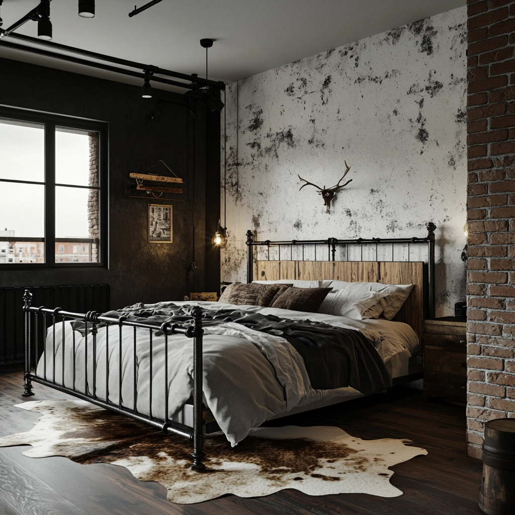 farmhouse western bedroom 13