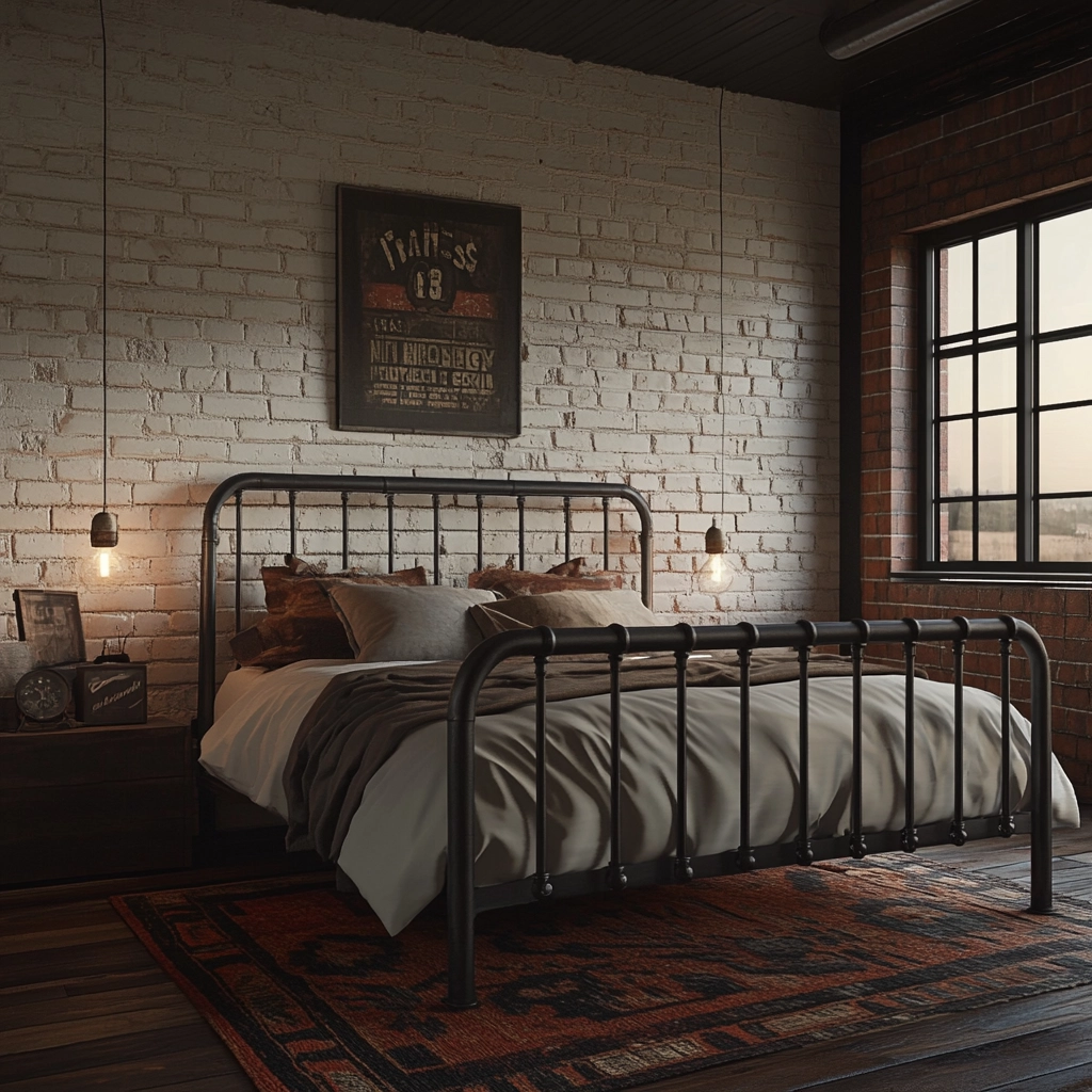 farmhouse western bedroom 15