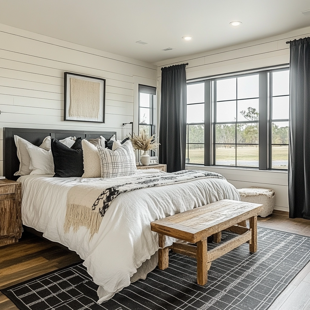 farmhouse western bedroom 37