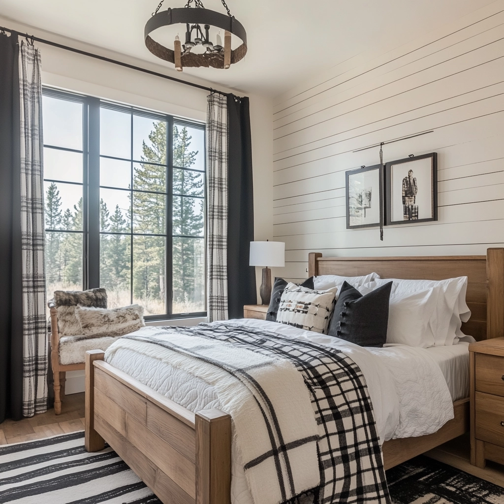 farmhouse western bedroom 40