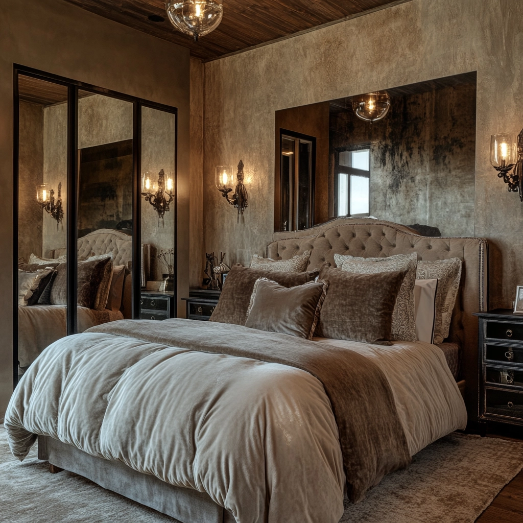 farmhouse western bedroom 49