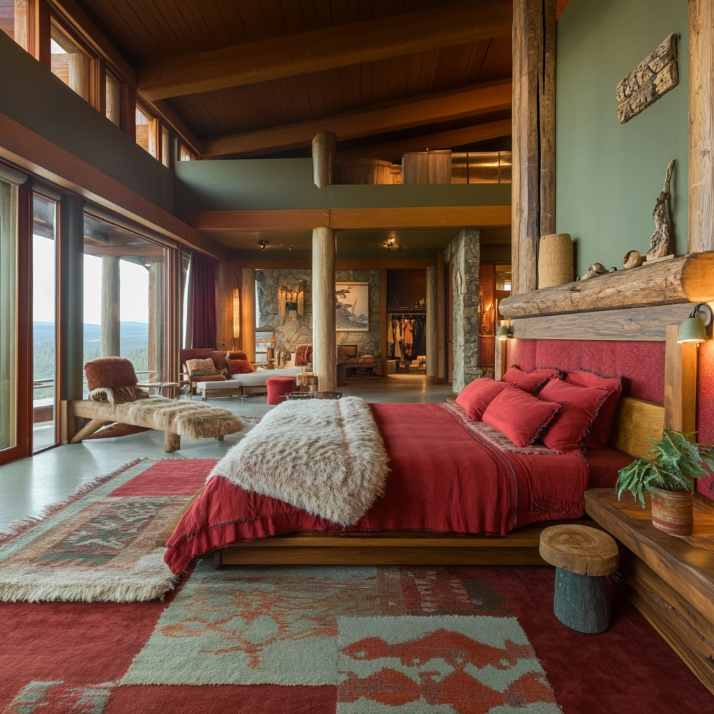 farmhouse western bedroom 54
