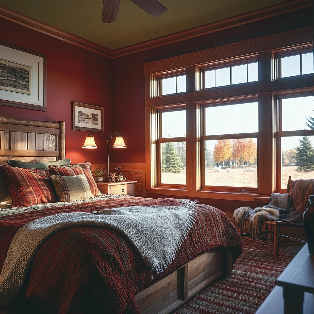 farmhouse western bedroom 55