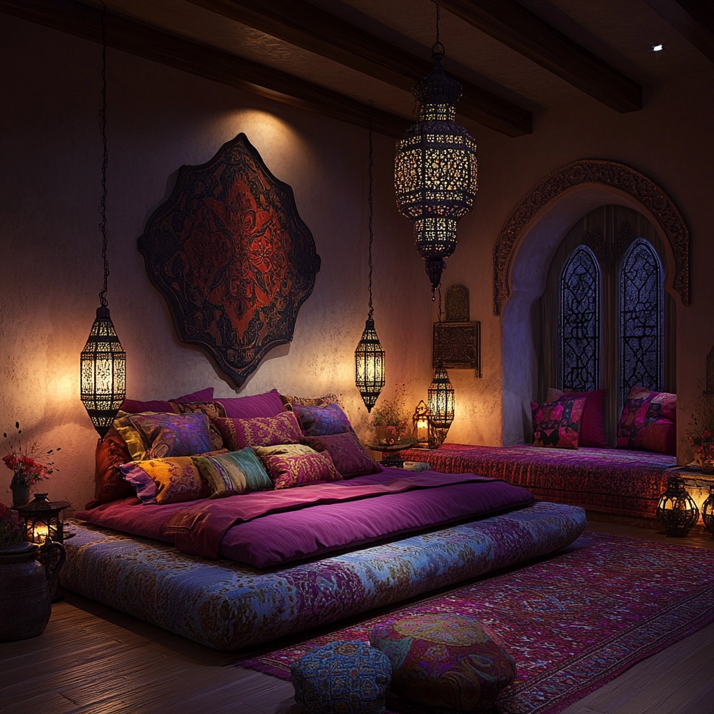 farmhouse western bedroom 57