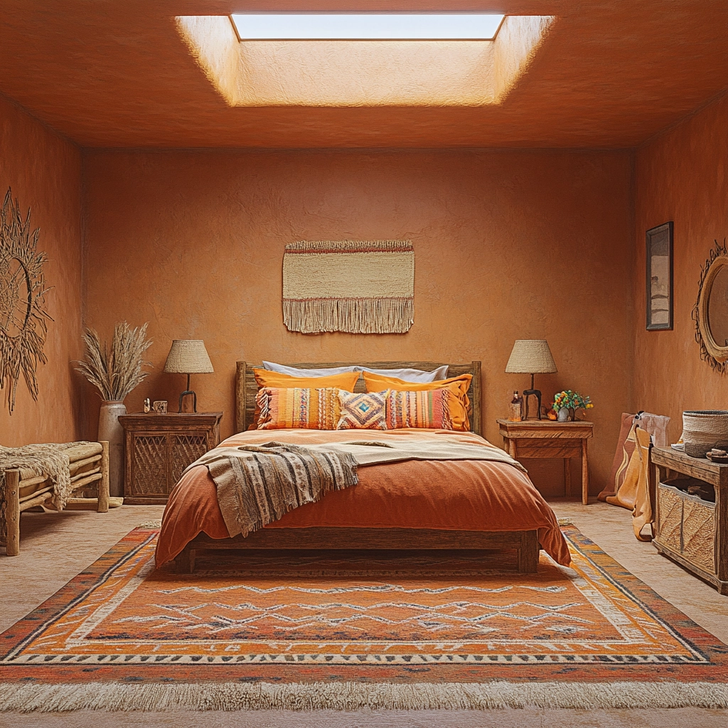 farmhouse western bedroom 69