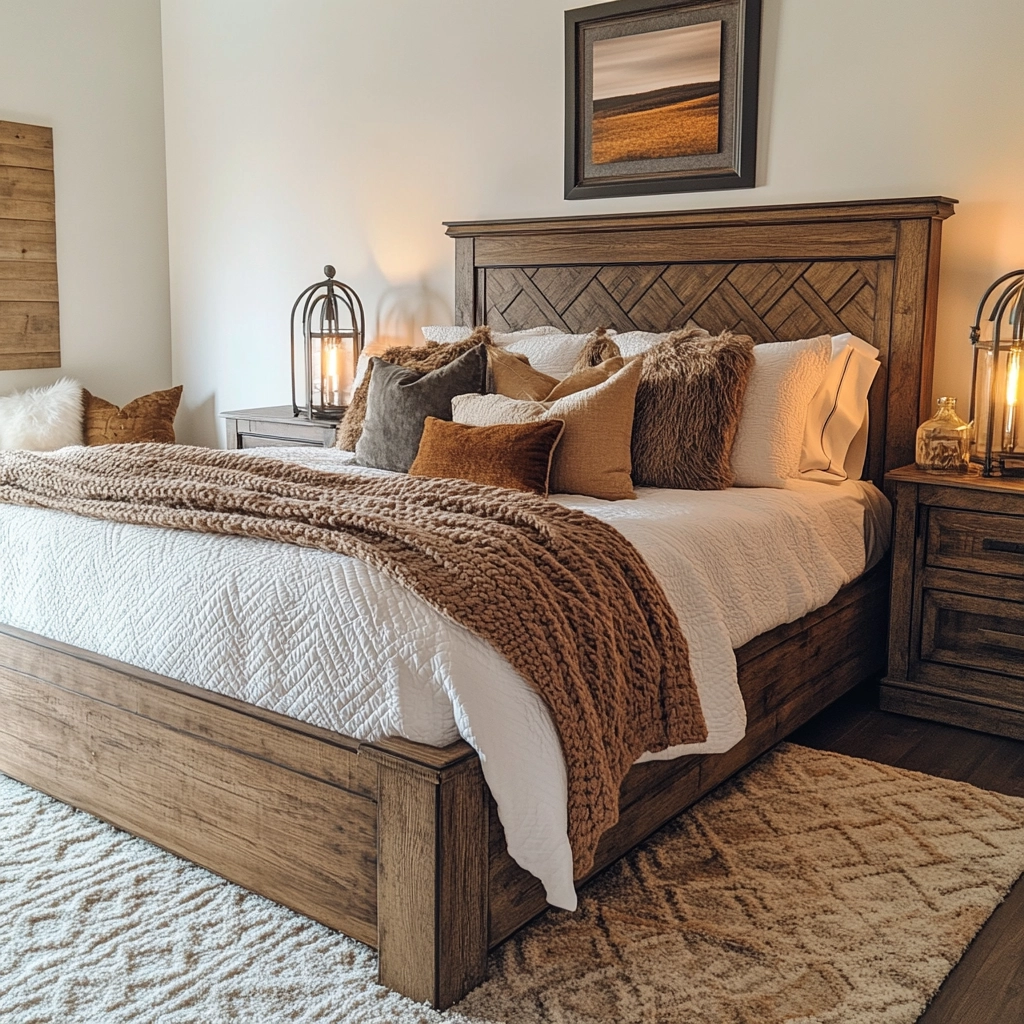 farmhouse western bedroom 8