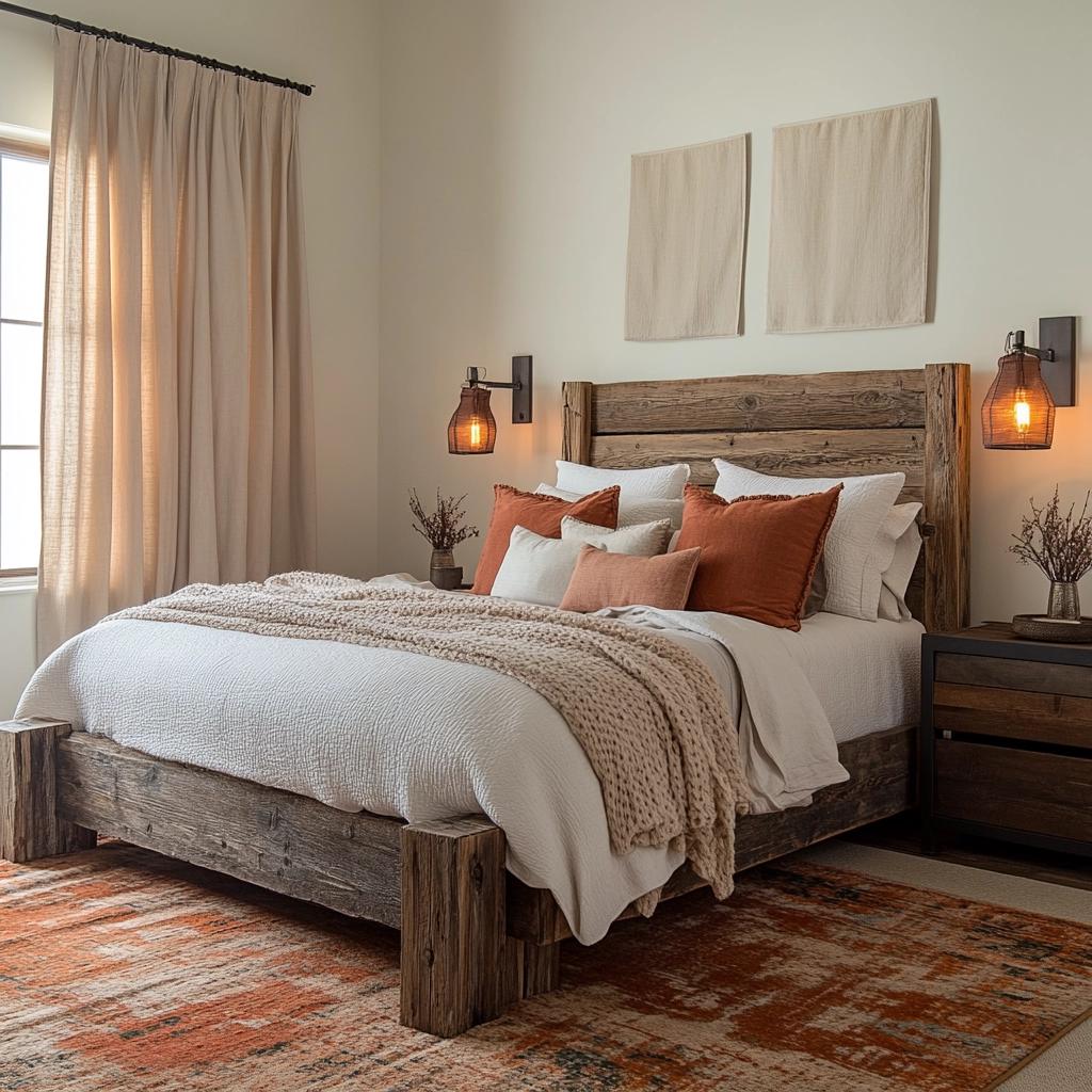 feminine farmhouse bedroom 10