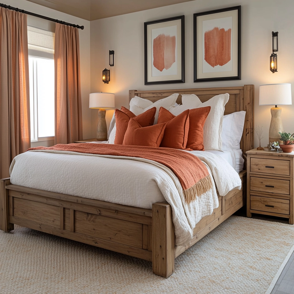 feminine farmhouse bedroom 12