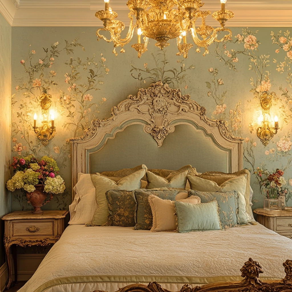 feminine farmhouse bedroom 17