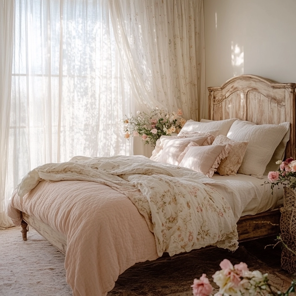 feminine farmhouse bedroom 2