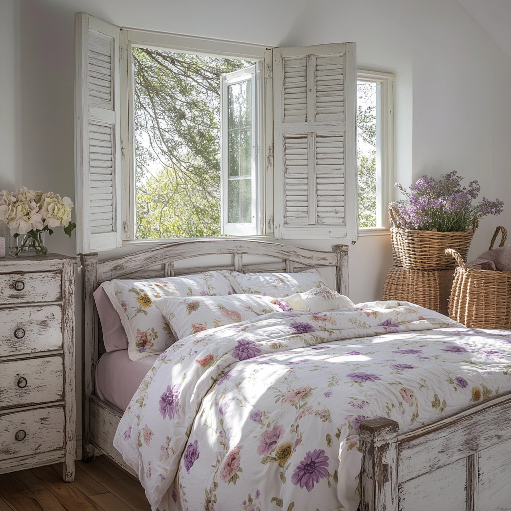 feminine farmhouse bedroom 25
