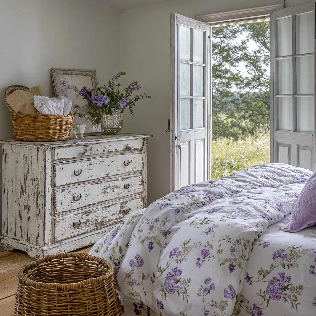 feminine farmhouse bedroom 27