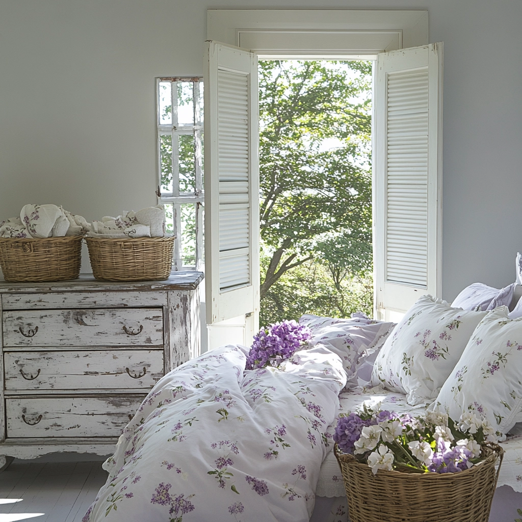 feminine farmhouse bedroom 28