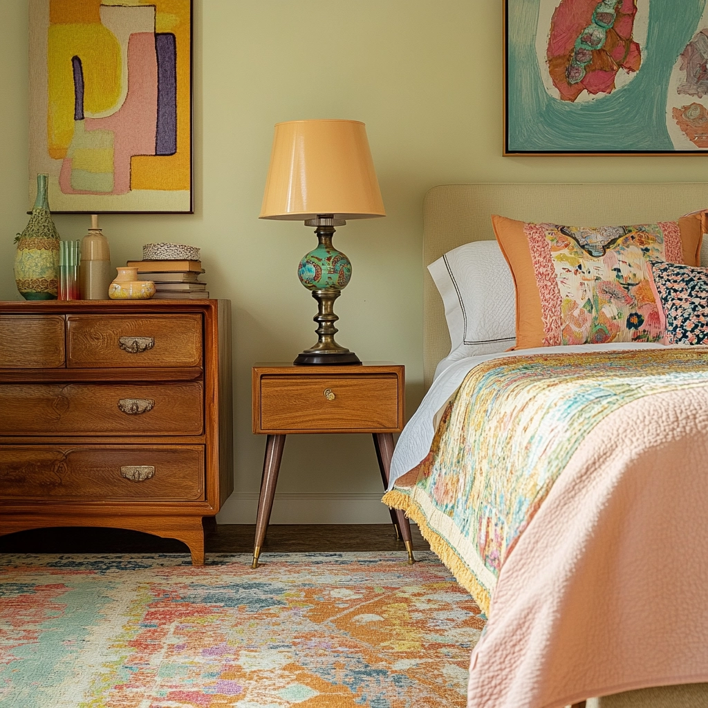feminine farmhouse bedroom 35