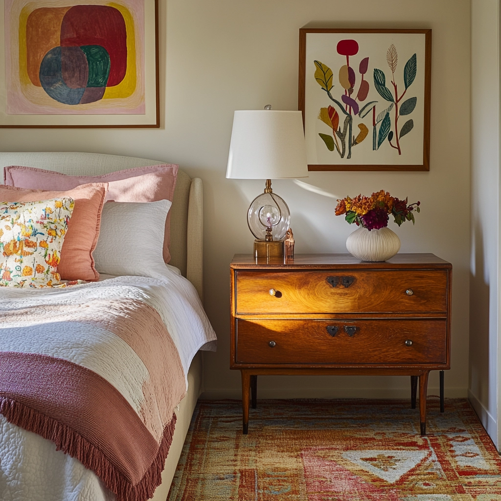 feminine farmhouse bedroom 36