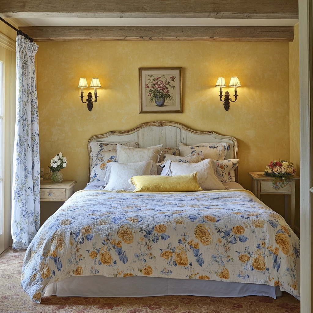 feminine farmhouse bedroom 42
