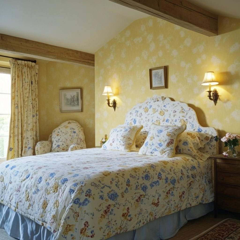 feminine farmhouse bedroom 43