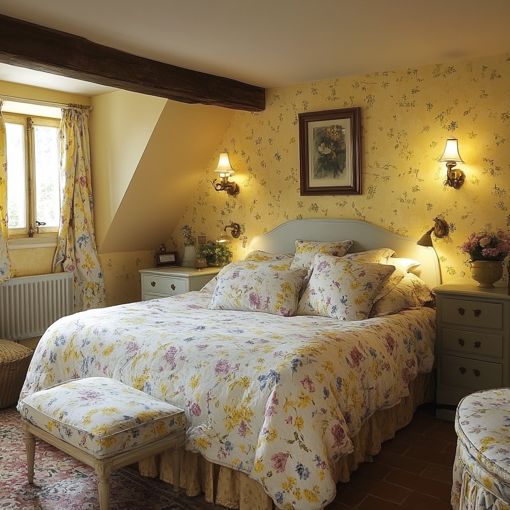 feminine farmhouse bedroom 44