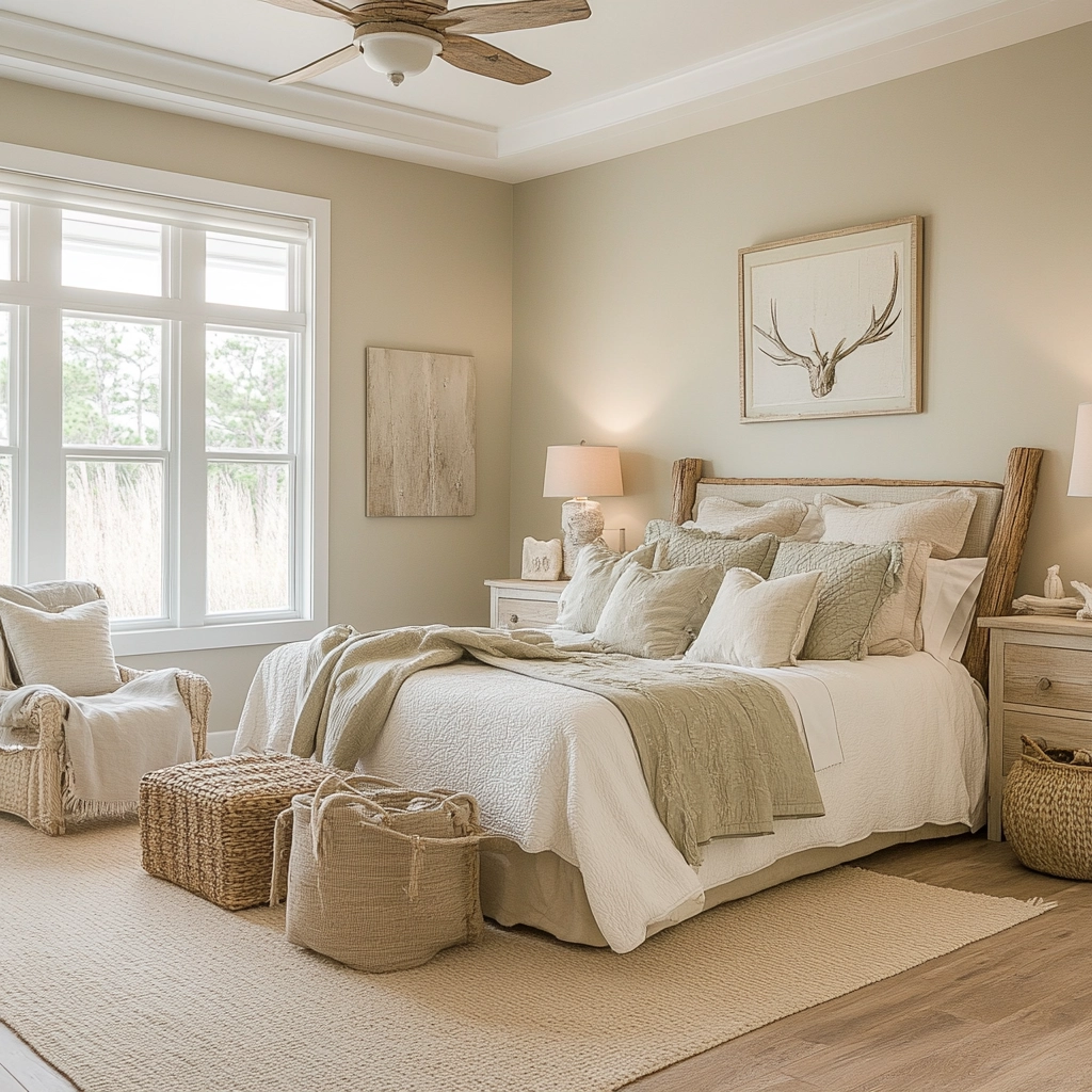 feminine farmhouse bedroom 49