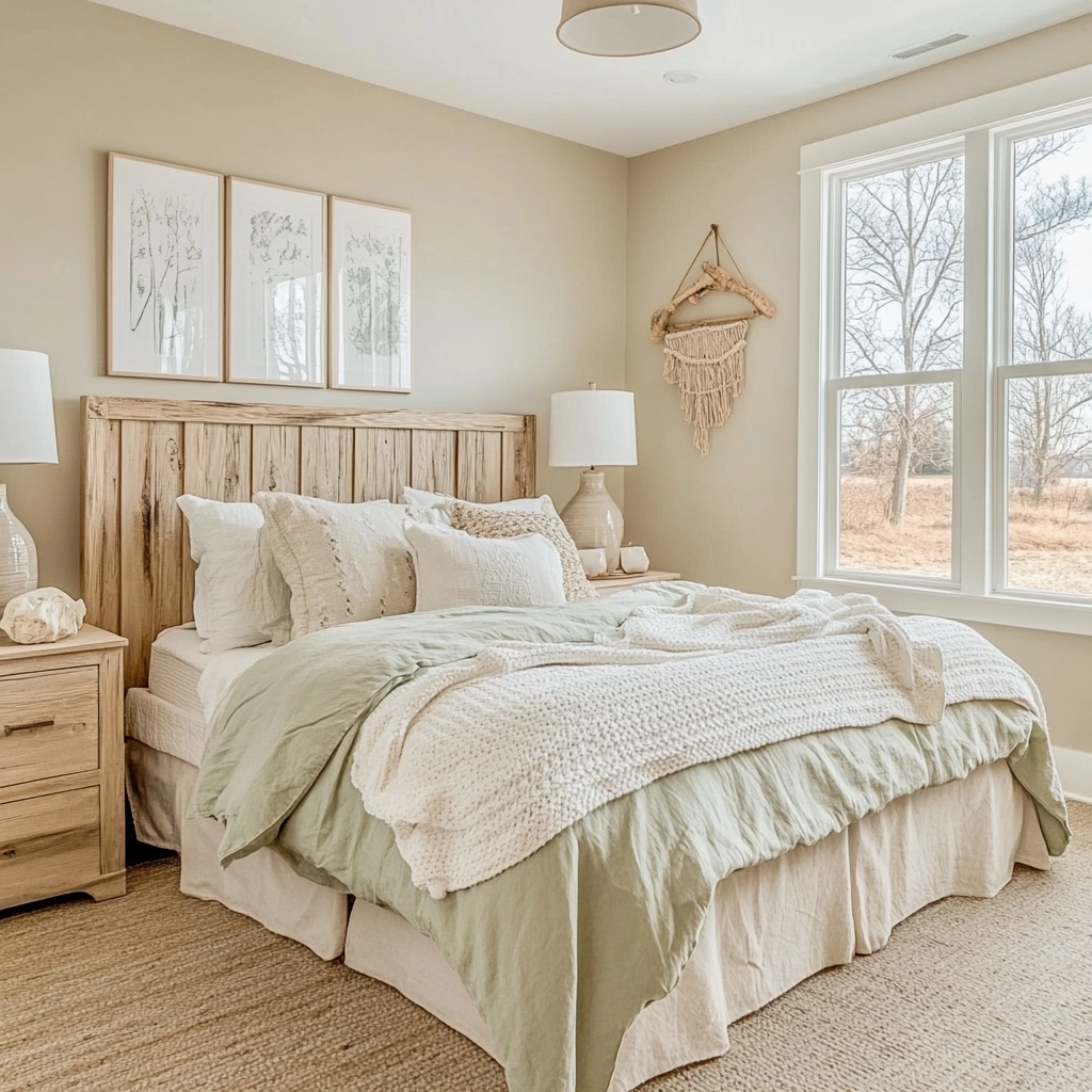 feminine farmhouse bedroom 52