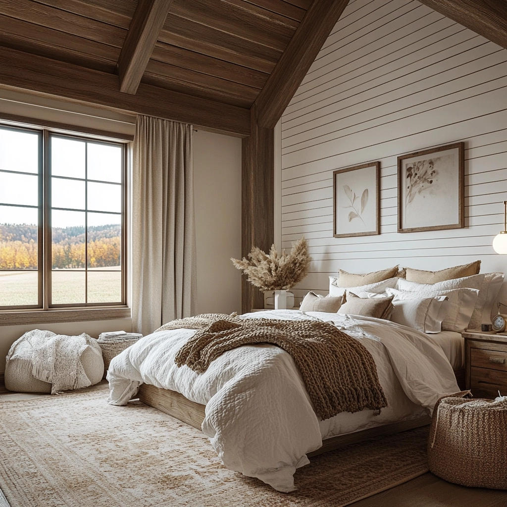 feminine farmhouse bedroom 54