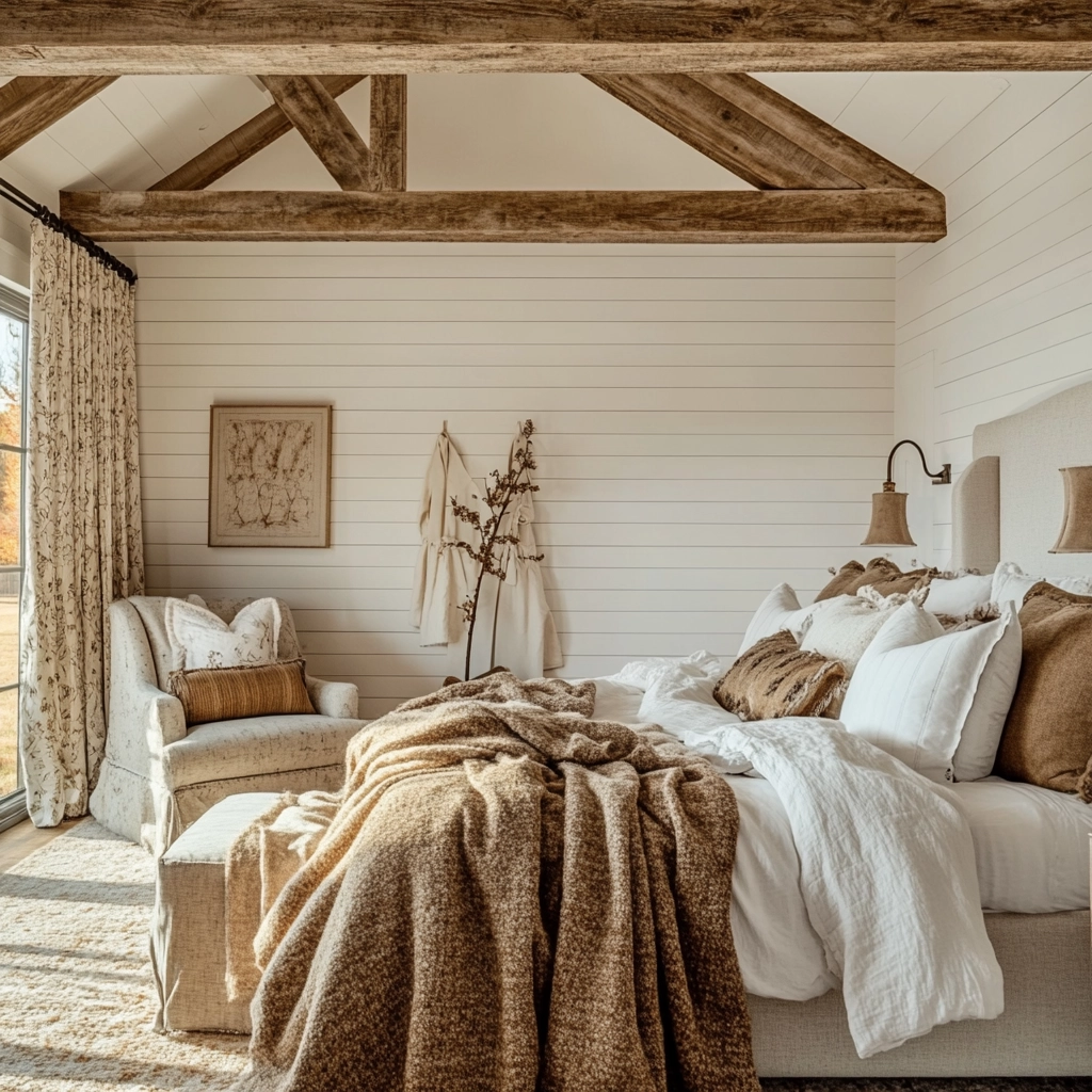feminine farmhouse bedroom 55