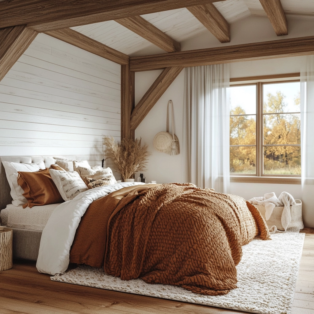 feminine farmhouse bedroom 56