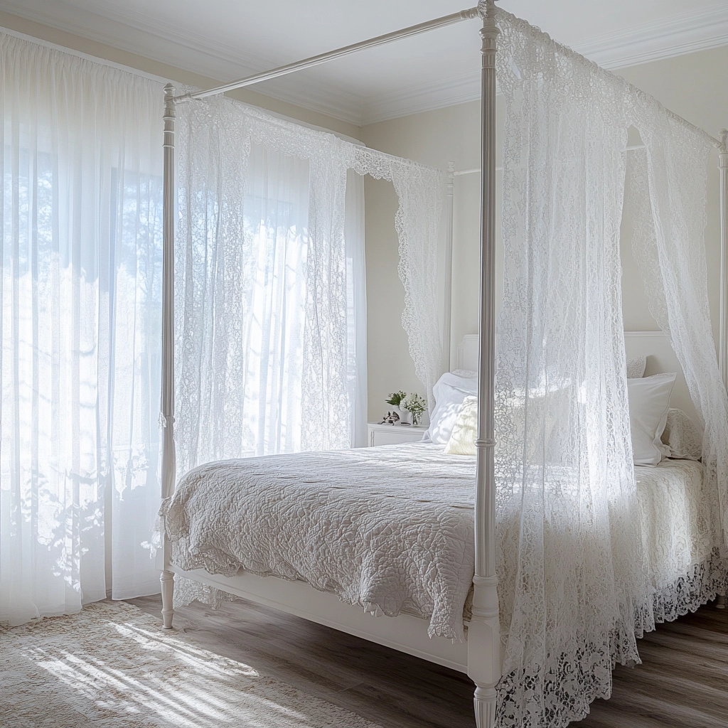 feminine farmhouse bedroom 59