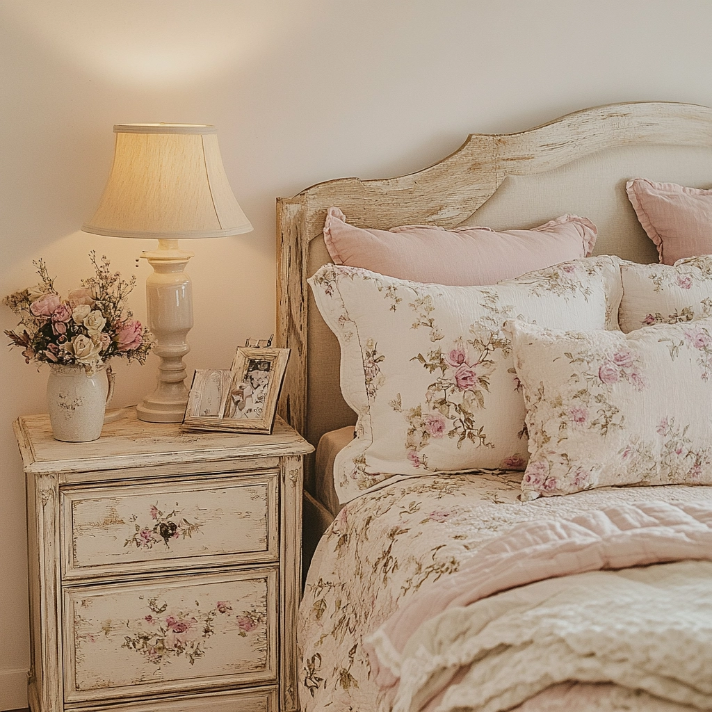 feminine farmhouse bedroom 63