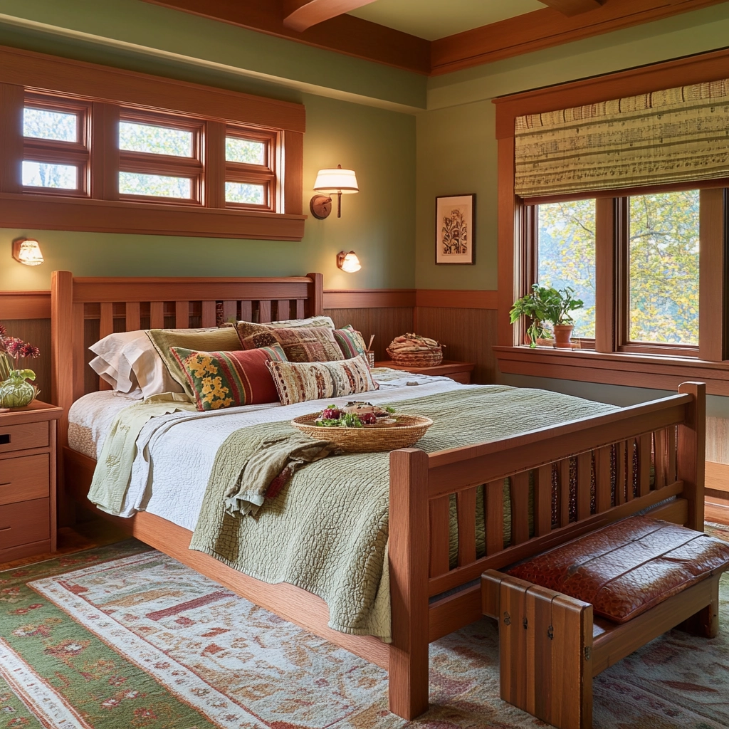 feminine farmhouse bedroom 73