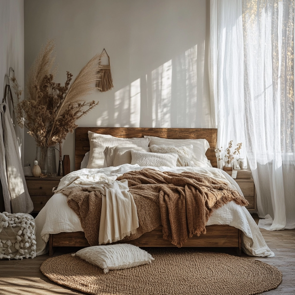 feminine farmhouse bedroom 77